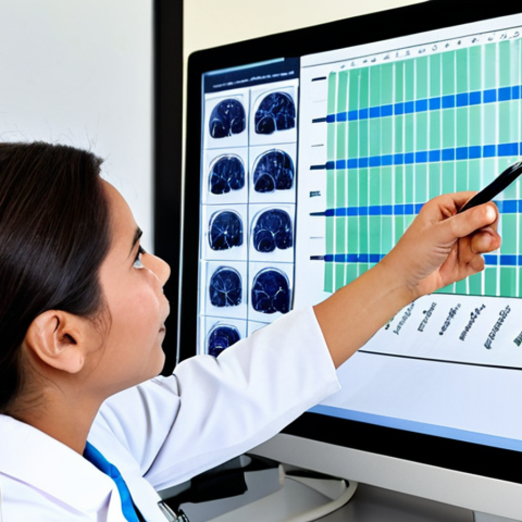 Explaining Lab Results**

"A medical laboratory technician in a clean, modern lab setting, fully clothed in appropriate medical attire, explaining a lab result chart to a patient. The technician is pointing to the chart with a pen. The patient is listening attentively, looking calm and reassured. Background includes lab equipment and a computer screen displaying a simplified graph. Safe for work, appropriate content, professional, perfect anatomy, natural proportions, modest, family-friendly, well-formed hands, proper finger count."

**