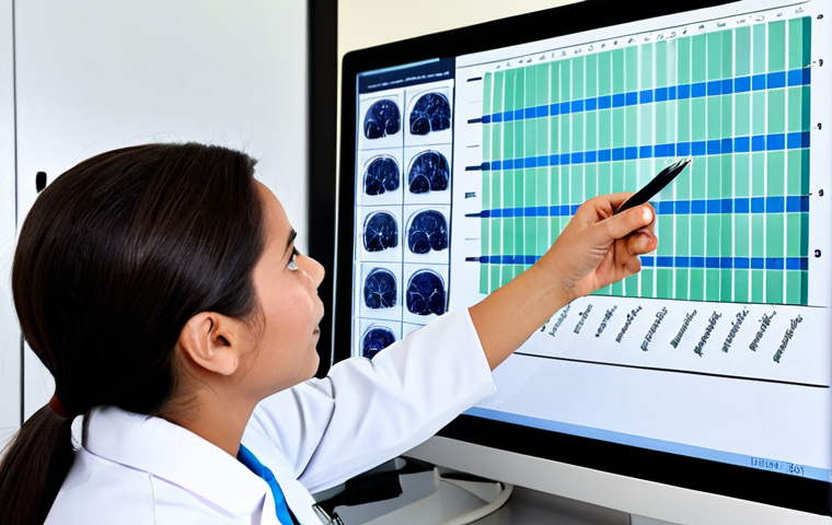 Explaining Lab Results**

"A medical laboratory technician in a clean, modern lab setting, fully clothed in appropriate medical attire, explaining a lab result chart to a patient. The technician is pointing to the chart with a pen. The patient is listening attentively, looking calm and reassured. Background includes lab equipment and a computer screen displaying a simplified graph. Safe for work, appropriate content, professional, perfect anatomy, natural proportions, modest, family-friendly, well-formed hands, proper finger count."

**
