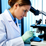 Specialization**

"A highly skilled medical analyst in a modern laboratory setting, fully clothed in professional lab attire, meticulously examining a sample under a microscope. The scene is brightly lit and showcases advanced equipment. Safe for work, appropriate content, showcasing expertise and precision, family-friendly, perfect anatomy, natural pose."

**