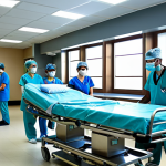 Emergency Room Scene**

"A busy, well-lit emergency room in a modern French hospital. A diverse team of doctors and nurses in scrubs tend to a patient on a gurney. Clean environment, advanced medical equipment visible.  Professional atmosphere, focused and caring. Safe for work. Appropriate content. Fully clothed medical personnel. Perfect anatomy, natural proportions, high-quality rendering."

**